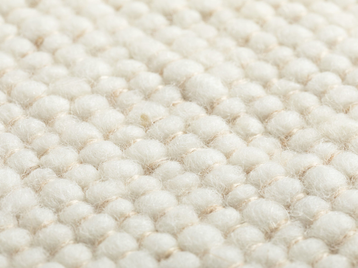 Handweb Teppich Norda Creme