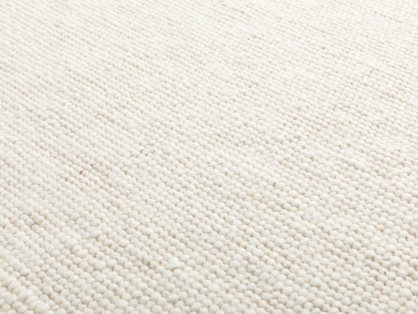 Handweb Teppich Norda Creme
